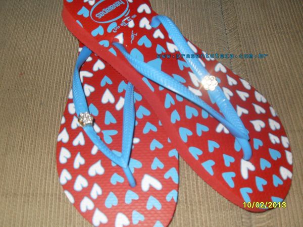Chinelo flor 37