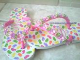 Chinelo com strass 43