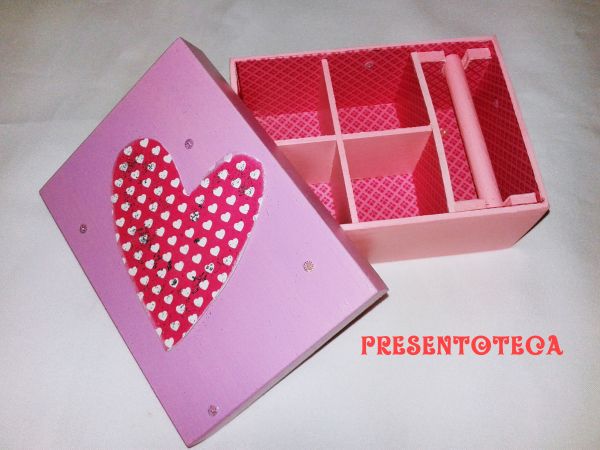 porta jóias PP coração scrap cód. 173
