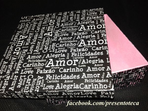 Porta jóias Palavras de "amor" cód. 163