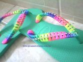 Chinelo com strass 25
