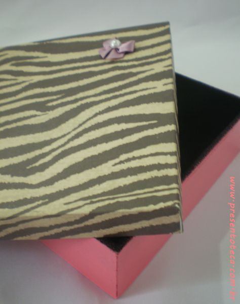 Porta treco Zebra rosa