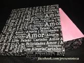 Porta jóias Palavras de "amor" cód. 163