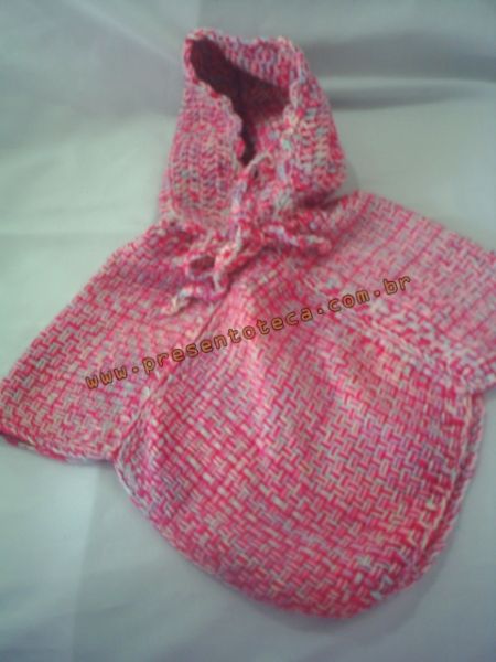 poncho com capuz